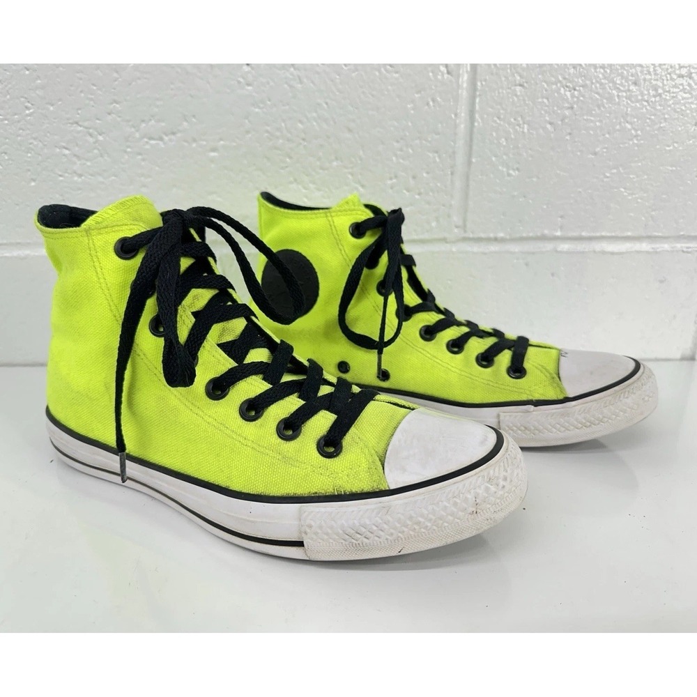 Converse High-Top Sneakers Neon Green‎ and Black Men's Size 7